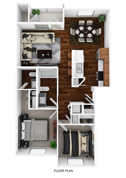 bedroom floor plan an in 1 bed 1 bath
